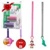 Baby Buddy Secure-A-Toy, Safety Strap Secures Toys, Teether, Pacifiers to Strollers, Highchairs, Car Seats, Adjustable Length Keep Toys Sanitary, Registry Must Haves, Purple-Lilac-Pink-Gray, 4 Count view 1