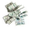1:12 Dollhouse Miniature Scene Model Mini 150 Pieces Dollar Bills Set (Multicolored) view 2