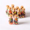 1:12 Dollhouse Miniature Scene Model 10 Pcs Mini Candy Glass Jar with Lid (Multicolored) view 3