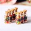 1:12 Dollhouse Miniature Scene Model 10 Pcs Mini Candy Glass Jar with Lid (Multicolored) view 4