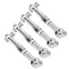 4Pcs RC Steering Linkage Rod, RC Aluminum Alloy Steering Link Rod Upgrade Parts for 94122 1/10 Car(Silver) view 3