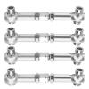 4Pcs RC Steering Linkage Rod, RC Aluminum Alloy Steering Link Rod Upgrade Parts for 94122 1/10 Car(Silver) view 4