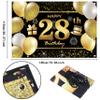28th Happy Birthday Banner Birthday Decorations for Men Birthday Party Decorations Birthday Backdrop view 2