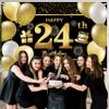 24th Happy Birthday Banner - Decorations for Men's Birthday Party view 3