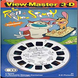 Ren & Stimpy Show -ViewMaster - 3 Reel Set - 21 3D Images