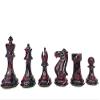 4" Hand Painted Premium Wood Art - Weighted Chessmen - Professional Staunton Chess Pieces Set | Luxury Chess Set | 2 Extra Queens view 1