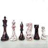 4" Hand Painted Premium Wood Art - Weighted Chessmen - Professional Staunton Chess Pieces Set | Luxury Chess Set | 2 Extra Queens view 2