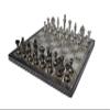 12" Solid Brass Metal Chess Set Pieces & Board with velvet storage box | Brass Metal Luxury Chess Set | Antique Chess Set for Gifts view 2