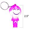 ArtCreativity Light Up Keychains for Kids with Whistles, Set of 12, LED Smile Face Key Chains and Bag Accessories, Fun Birthday Party Favors for Children, Goodie Bag Fillers for Boys and Girls view 3