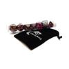 Old School 7 Piece DND RPG Dice Set: Galaxy - Purple & Black view 2