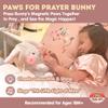 Cuddle Barn - Paws for Prayer Bunny | Animated Singing Bunny Stuffed Animal Plush Toy Prays Lights Up and Sings This Little Light of Mine, 10 inches view 3