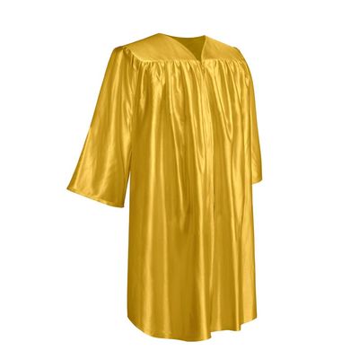 Endea Graduation Child, Preschool, and Kindergarten Shiny Gown (Gold, 33 (4'0"-4'2"))