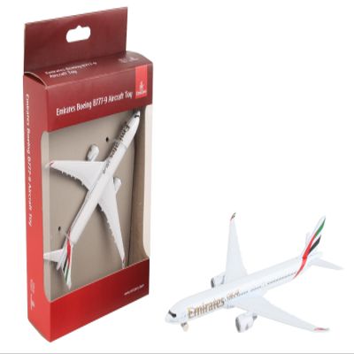 Daron Toy Airplane Emirates 777x Die-Cast Metal Model Airplane Toy with Plastic Parts for Kids Ages 3+