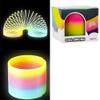 The Dreidel Company Plastic Coil Spring, Glow-In-The-Dark Magic Rainbow Slingy, Party Favor, Birthday Bag Filler, Stocking Stuffers, 3" (80MM) (Single) view 1