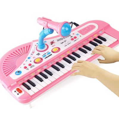 Musical Instruments Toy, Musical Piano Keyboard with Piano Microphone for Kids, for Birthday/Christmas Ages 3 or