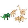 Colorations DYO Craft - 3D Wooden Dinosaur Puzzles, Set of 4 Designs view 1