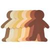 Colorations Multicultural Big People Shapes Set of 24, Multicultural Glossy Card, Skin Color Paper, Kids Around The World, Cardboard People, People Shapes, Multicultural, Diversity view 3