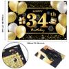 34th Happy Birthday Banner - Decorations for Men's Birthday Party view 2