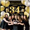 34th Happy Birthday Banner - Decorations for Men's Birthday Party view 3