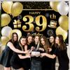39th Happy Birthday Banner - Decorations for Men's Birthday Party view 3