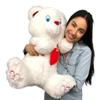 Big Plush Giant White Teddy Bear with Heart on Chest to Express Love 24 inches Soft Valentine's Day Large Stuffed Animal Gift Ready to Hug in a Big Box for Great Gifting view 4