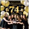74th Birthday Banner - Decorations for Men - Party Backdrop view 3