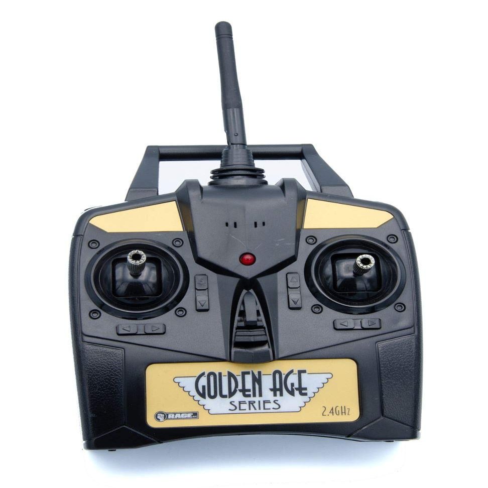 Rage R/C A1290 2.4Ghz 4-Channel Transmitter; Golden Age Series, Mode 2 (No Built-in Charger)