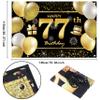 77th Happy Birthday Banner - Decorations for Men - Party Backdrop view 2