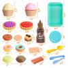 LOVESTOWN Pretend Play Desserts Toy Set - 29 PCS Kids Desserts Fake Food for Tea Party & Birthday Gift view 2