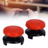 ASHATA 2Pcs Thumbstick for 3D Texture Thumb Grip Stick Joystick Thumbstick for PS 5 Controller Red view 3