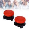 ASHATA 2Pcs Thumbstick for 3D Texture Thumb Grip Stick Joystick Thumbstick for PS 5 Controller Red view 4
