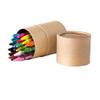 30 colourful wax crayons for children and adults, Art Supplies, in a practical cardboard tube shaped case. Quality wax pencils view 1