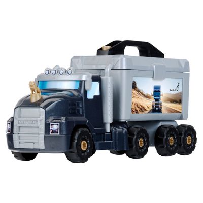 Mack: Tool Truck 4-in-1 Set - Theo Klein, 89 Piece Assembly Construction Set, Toys with Tools, Build A Forklift, Crane & Much More in The Cool Truck, Kids Pretend Play, Ages 3+