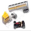 Auto World 14' Semi-Frozen Extreme Conditions Slot Race Set,Peterbilt Conventional w/Standard Freight Trailer-Alaskan Highway Heavy Haulers,SRS339 view 3