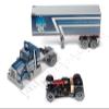 Auto World 14' Semi-Frozen Extreme Conditions Slot Race Set,Peterbilt Conventional w/Standard Freight Trailer-Alaskan Highway Heavy Haulers,SRS339 view 4