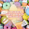 ArtCreativity Food Toys for Kids (Set of 50) Assorted Rubber Sweet Treats, Pretend Play Food for Boys and Girls, Snack Themed Birthday Party Favors, Unique Goody Bag Fillers for Children view 2