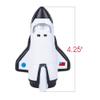 ArtCreativity Squish Space Shuttle, Set of 2, Slow Rising Squeezy Space Themed Stress Relief Toys for Kids, 4.75 Inch Squeezable Outer Space NASA Party Favors and Desk Decorations view 3
