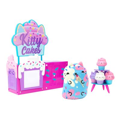 Cats vs Pickles - Cat Condo - Kitty Cakes Bakery with Exclusive Cat Scoops & Adorable Mini Food Kitty Cupcakes! Great Gift for Kids, Boys, & Girls! Collect as Desk Pets, Fidget Toys, or Sensory Toys