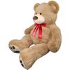 Anico 59" Tall (5 Feet) Giant Plush Teddy Bear with Red Ribbon, Embroidered Paws, and Smiling Face  Big Teddy Bear, Perfect for Gifting, Cuddling, and Decor! view 2