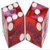 Matching Genuine Las Vegas Casino Dice - Wide Selection Authentic Casino Craps Dice Pairs with Matching Serial Numbers, Ideal for Collectors & Discerning Players view 1