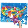 United States Puzzles for Kids Ages 4-6 - Educational Toys for Boys & Girls - 70Pcs USA Map Kids Puzzle with 50 States & Capitals - Floor Jigsaw Puzzles, Learning Activities, Valentine Gifts for Kids view 1