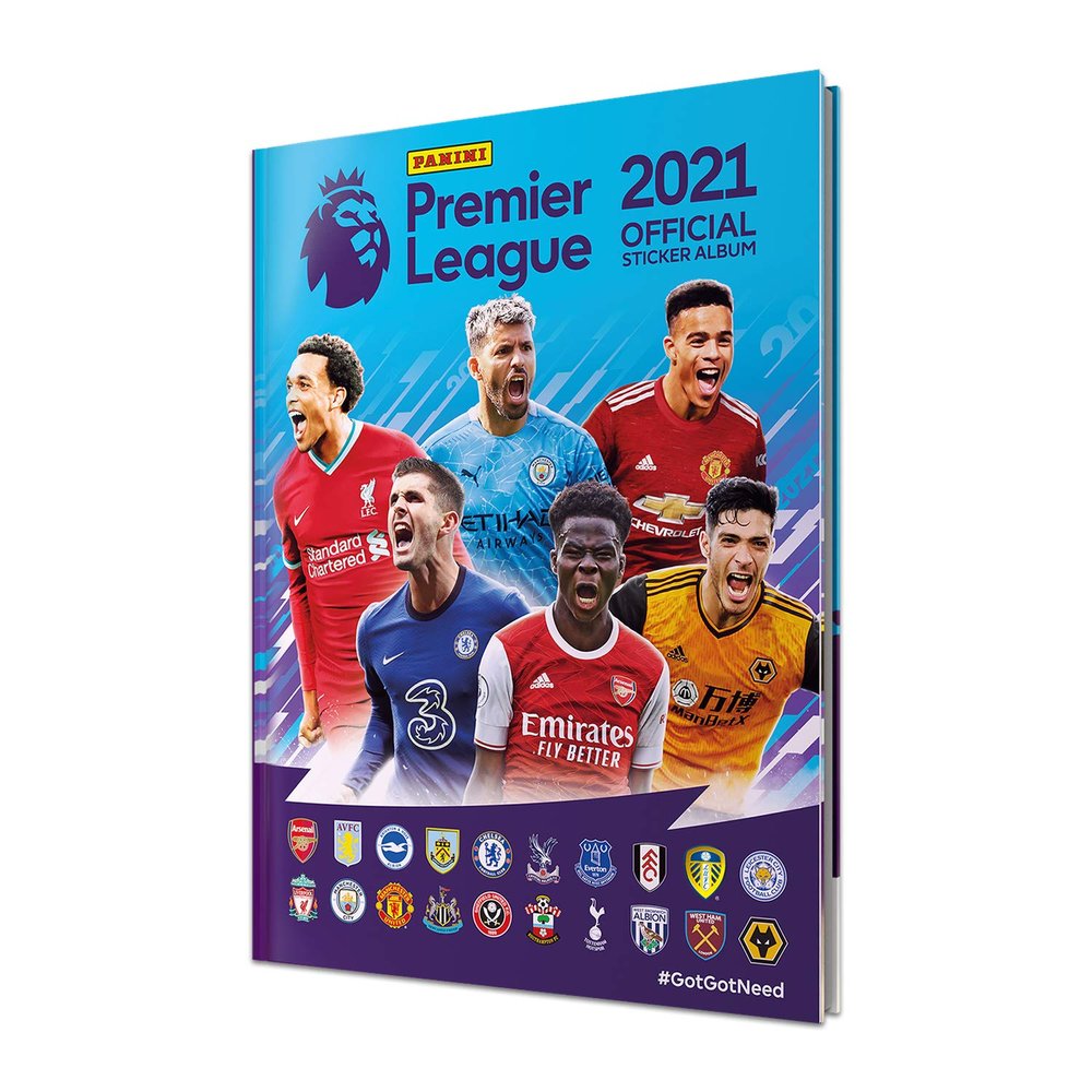 Premier League 2020-21 Panini Stickers Hardcover Limited Edition Album (Includes 2 Sticker Packs)