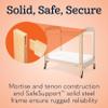 Foundations Serenity Compact 4 Side Clearview Daycare Crib, Fixed Side, Durable Wood Construction, Non-Marking Casters (2 Locking), Includes 3 InfaPure Foam Mattress (Natural) view 4
