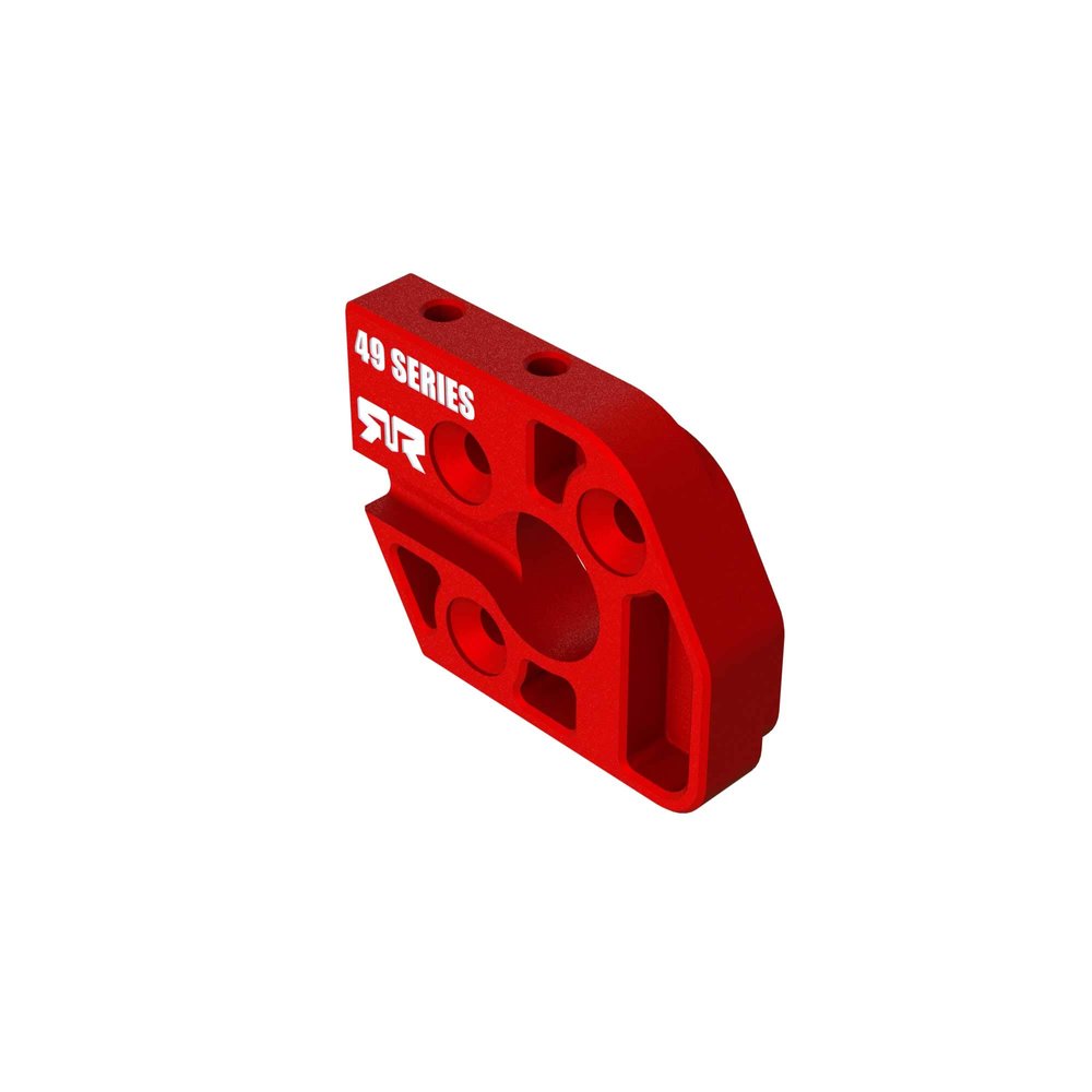 ARRMA Aluminum Motor Plate 49 Series Red, ARA320603