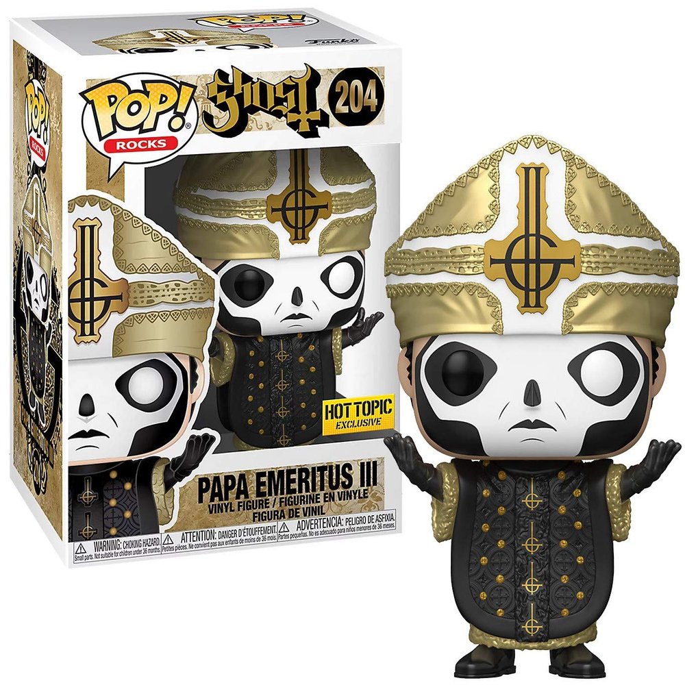 Funko Ghost Pop! Rocks Papa Emeritus III Vinyl Figure Hot Topic Exclusive Multi None