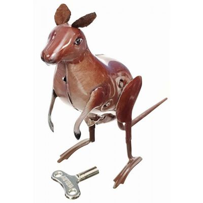 Back to Basics Tin Kangaroo Hopping Wind up (Includes One Kangaroo with Wind Up Key)