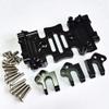 Aluminum Center Transmission Skid Plate and Mount Black Compatible with Axial SCX10 III AXI231009+AXI231010 view 2