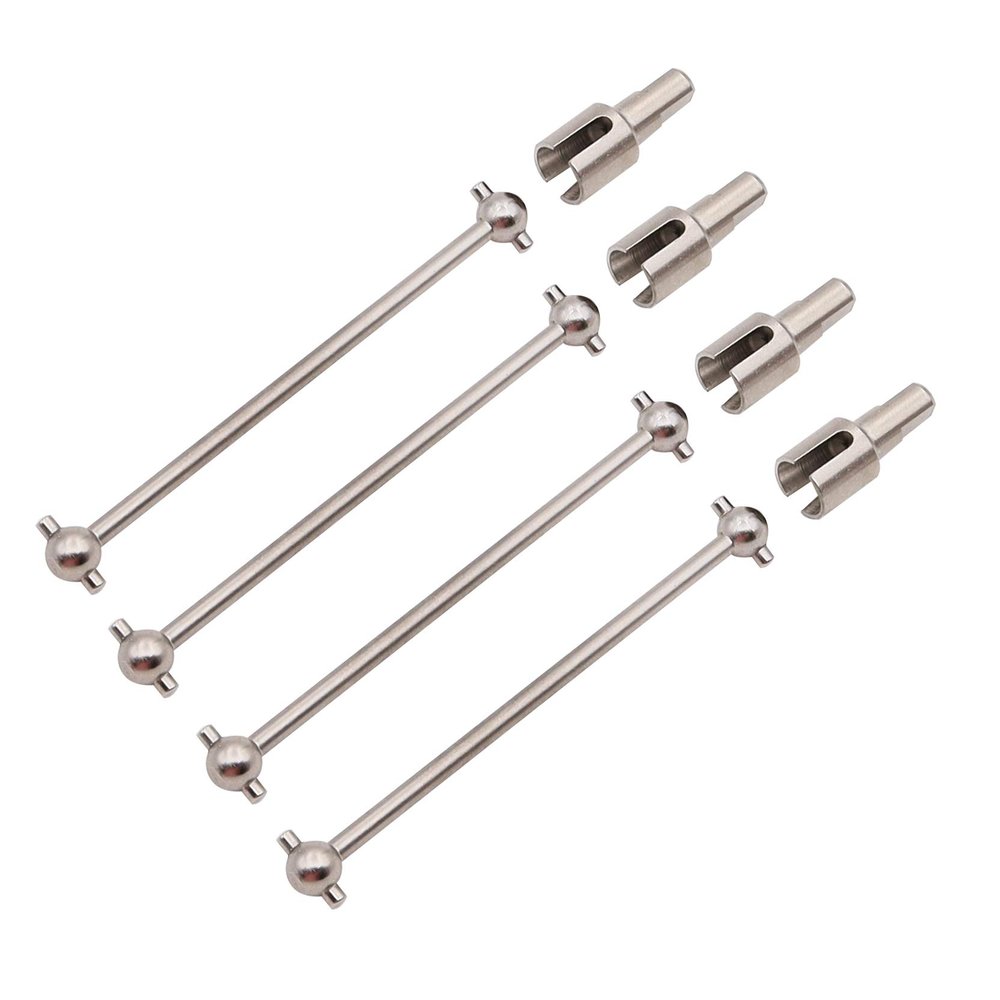 Treehobby Metal 4PCS Rear Dogbone shafts & 4PCS Differential Cups RC Cars Upgrade Parts for WLtoys 144001 1/14 RC Car Truck Buggy Replacement Accessories