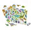 Dinosaurs Fridge Magnets for Kids, 50 PCS Refrigerator Magnets for Toddlers, Create a Scene Magnetic Play Sticker Book Travel Game Educational Toys for Kids view 3