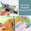 Dinosaurs Fridge Magnets for Kids, 50 PCS Refrigerator Magnets for Toddlers, Create a Scene Magnetic Play Sticker Book Travel Game Educational Toys for Kids view 4